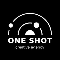 One shot creative agency logo, One shot creative agency contact details