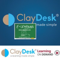 ClayDesk logo, ClayDesk contact details