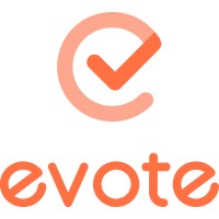 eVote logo, eVote contact details