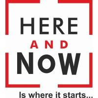 Here and Now logo, Here and Now contact details