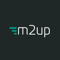 M2up logo, M2up contact details