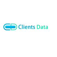 ClientsData logo, ClientsData contact details