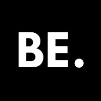 BE. logo, BE. contact details