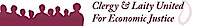 Clergy & Laity United for Economic Justice logo, Clergy & Laity United for Economic Justice contact details