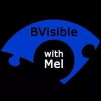 BVisible with Mel logo, BVisible with Mel contact details