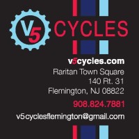 V5 Cycles logo, V5 Cycles contact details