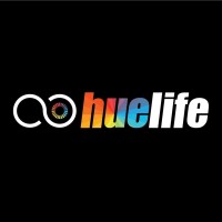 HueLife logo, HueLife contact details