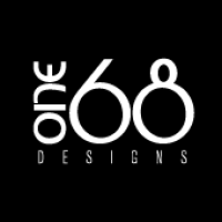 ONE68designs logo, ONE68designs contact details