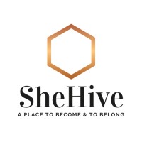 SheHive logo, SheHive contact details