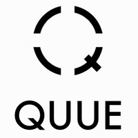 QUUE logo, QUUE contact details