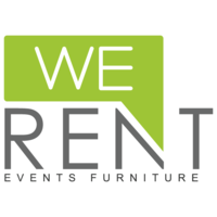 WE RENT logo, WE RENT contact details