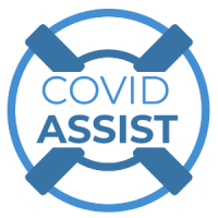 Covid Assist logo, Covid Assist contact details