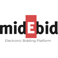 MidEBid logo, MidEBid contact details