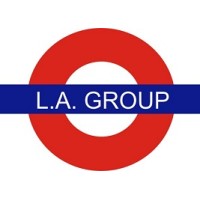 L.A. Group logo, L.A. Group contact details