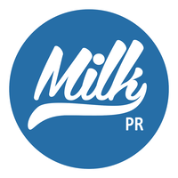 Milk PR logo, Milk PR contact details