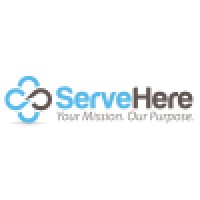 ServeHere logo, ServeHere contact details