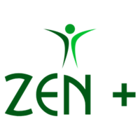 ZEN + logo, ZEN + contact details