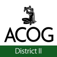 The American College of Obstetricians & Gynecologists (ACOG), District II logo, The American College of Obstetricians & Gynecologists (ACOG), District II contact details