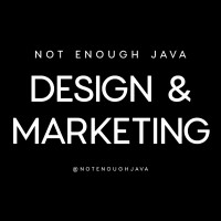 Not Enough Java ☕ Design & Marketing ⌨ logo, Not Enough Java ☕ Design & Marketing ⌨ contact details