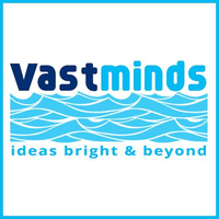 VastMinds logo, VastMinds contact details