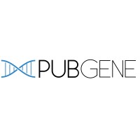 PubGene AS logo, PubGene AS contact details