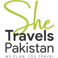 She Travels Pakistan logo, She Travels Pakistan contact details