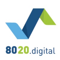 80/20 Digital logo, 80/20 Digital contact details