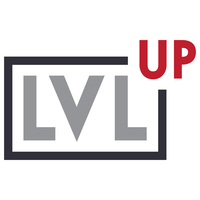 LVLUP logo, LVLUP contact details