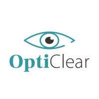 OptiClear logo, OptiClear contact details