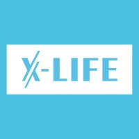 X-LIFE AS logo, X-LIFE AS contact details