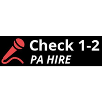 Check 1, 2 PA Hire logo, Check 1, 2 PA Hire contact details