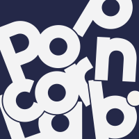 PopcornLab logo, PopcornLab contact details