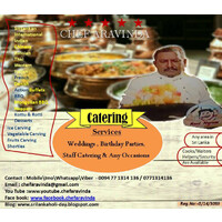 chef aravinda catering service logo, chef aravinda catering service contact details