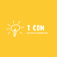 T COM' logo, T COM' contact details