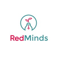 RedMinds logo, RedMinds contact details