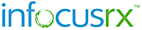 InfocusRx logo, InfocusRx contact details