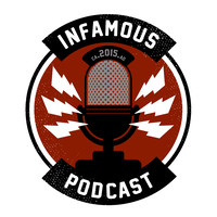 The Infamous Podcast logo, The Infamous Podcast contact details