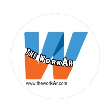 The workAr logo, The workAr contact details