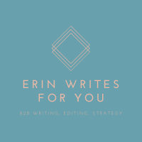 Erin Writes for You logo, Erin Writes for You contact details