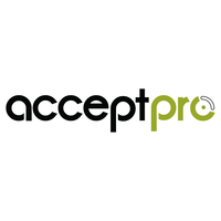 AcceptPro logo, AcceptPro contact details