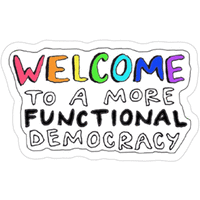 A Functional Democracy logo, A Functional Democracy contact details