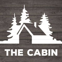 The Cabin logo, The Cabin contact details