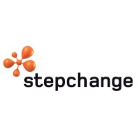 StepChange AS logo, StepChange AS contact details