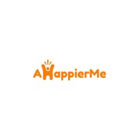 #AHappierMe logo, #AHappierMe contact details