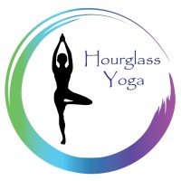 Hourglass Yoga logo, Hourglass Yoga contact details