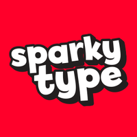 SparkyType logo, SparkyType contact details