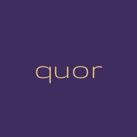 QUOR logo, QUOR contact details