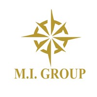 M.I Builders logo, M.I Builders contact details