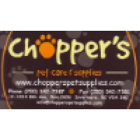 Chopper's Pet Care & Supplies logo, Chopper's Pet Care & Supplies contact details