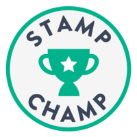 StampChamp logo, StampChamp contact details